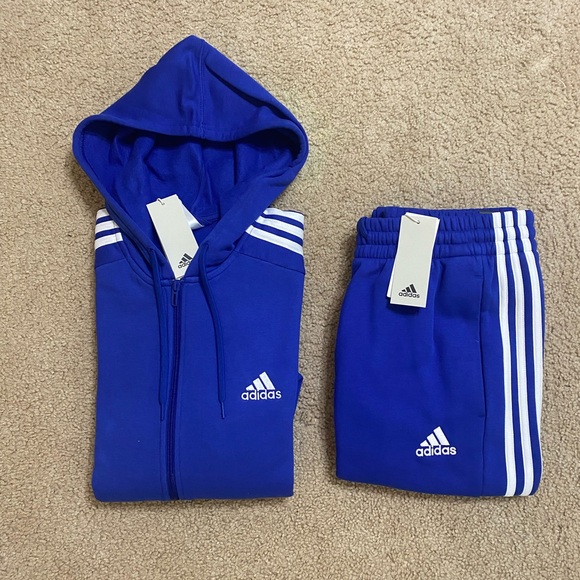 adidas Other - adidas Essentials Tracksuit Mens Authentic 2 Piece Set Sweatsuit New Size 2XL